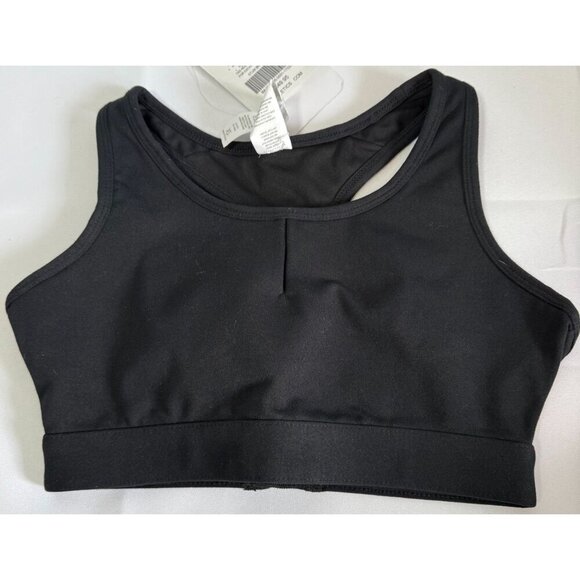 Fabletics Womens Syliva Medium Impact Sports Bra Black XS NEW - Picture 2 of 8